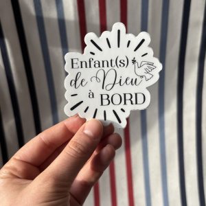 Sticker "Enfant(s) de Dieu à Bord