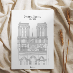 Carte Notre Dame de Paris
