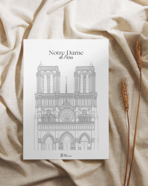 Carte Notre Dame de Paris