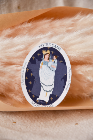 Stickers Notre Dame Priez pour la France