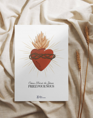 Carte Coeur Sacré de Jésus