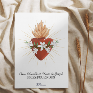 Carte Coeur Humble de Joseph