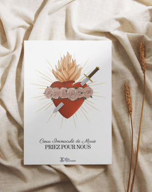 Carte Coeur Immaculé de Marie