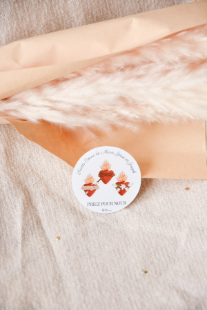 Stickers Coeurs Unis de Marie Jésus et Joseph