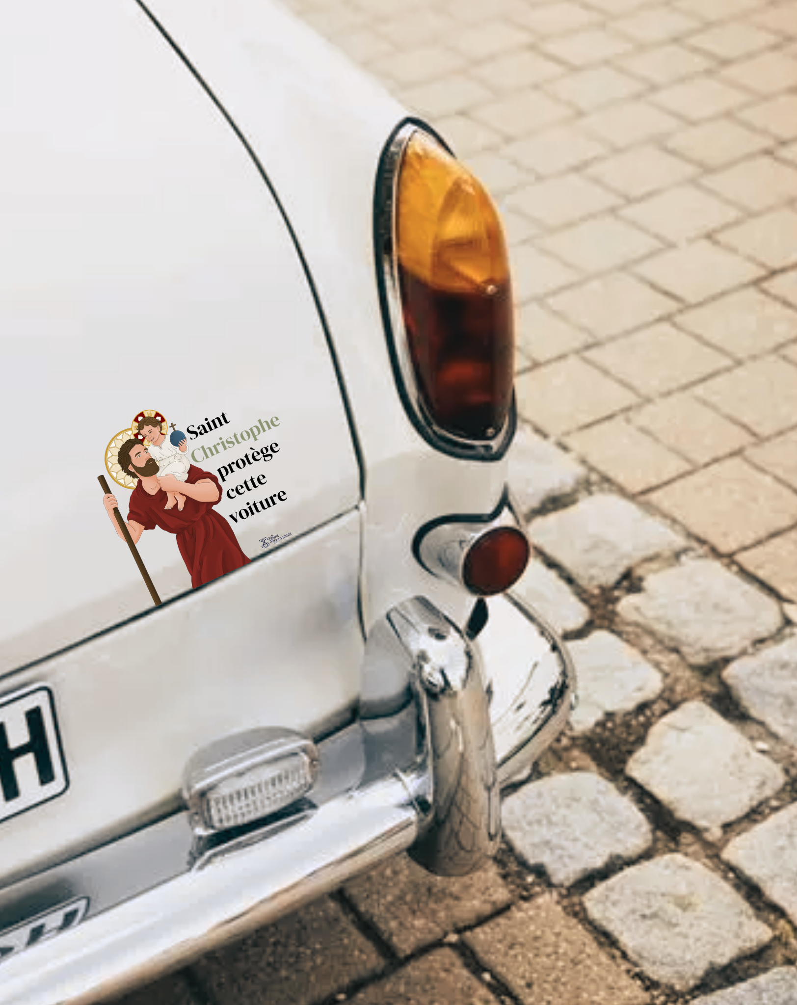 Stickers St Christophe pour voiture