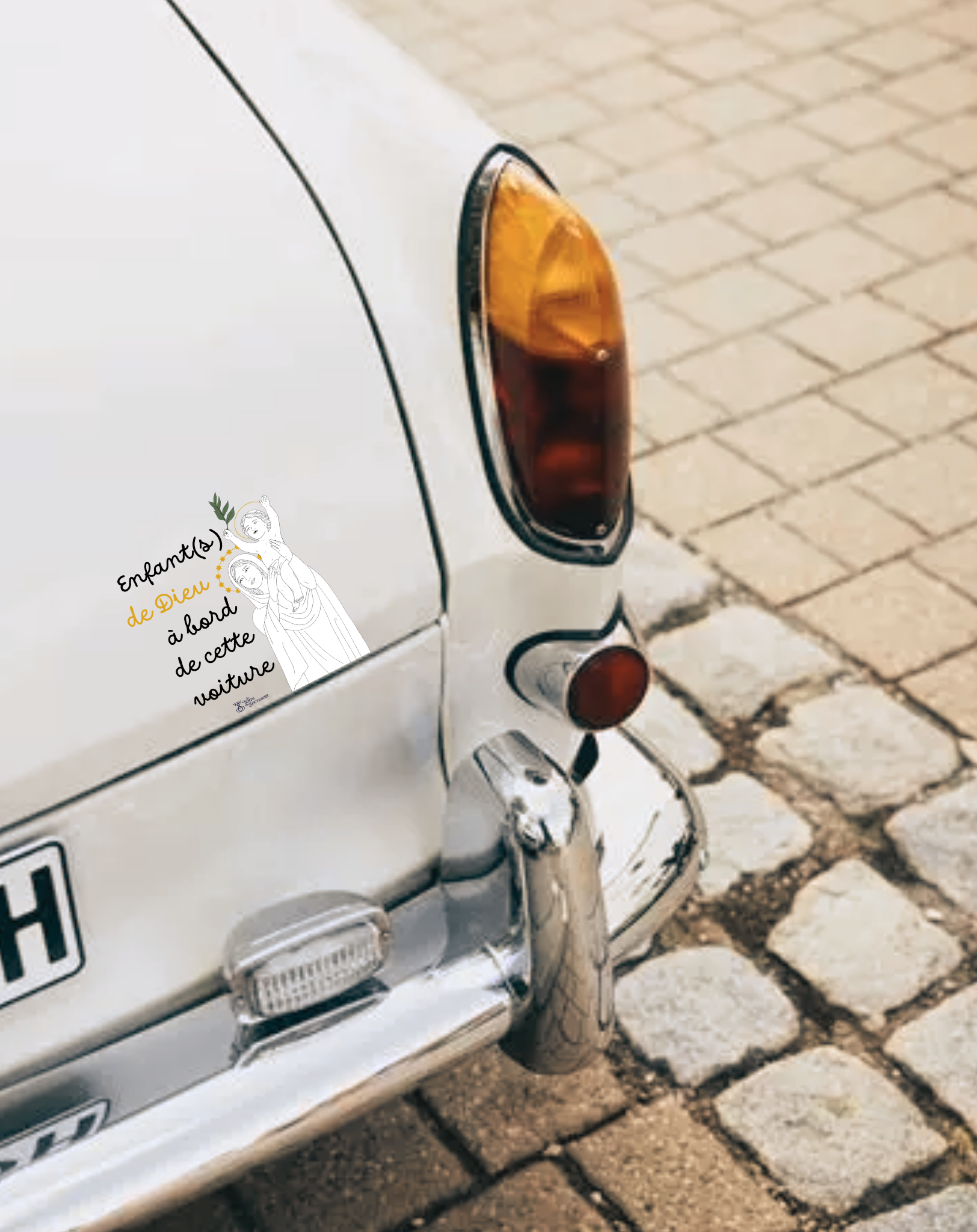 Stickers Enfant de Dieu pour voiture