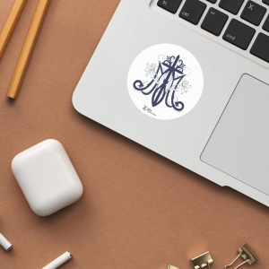 Stickers M de Marie fond blanc