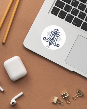 Stickers M de Marie fond blanc