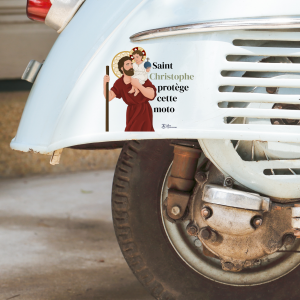 Stickers St Christophe pour moto